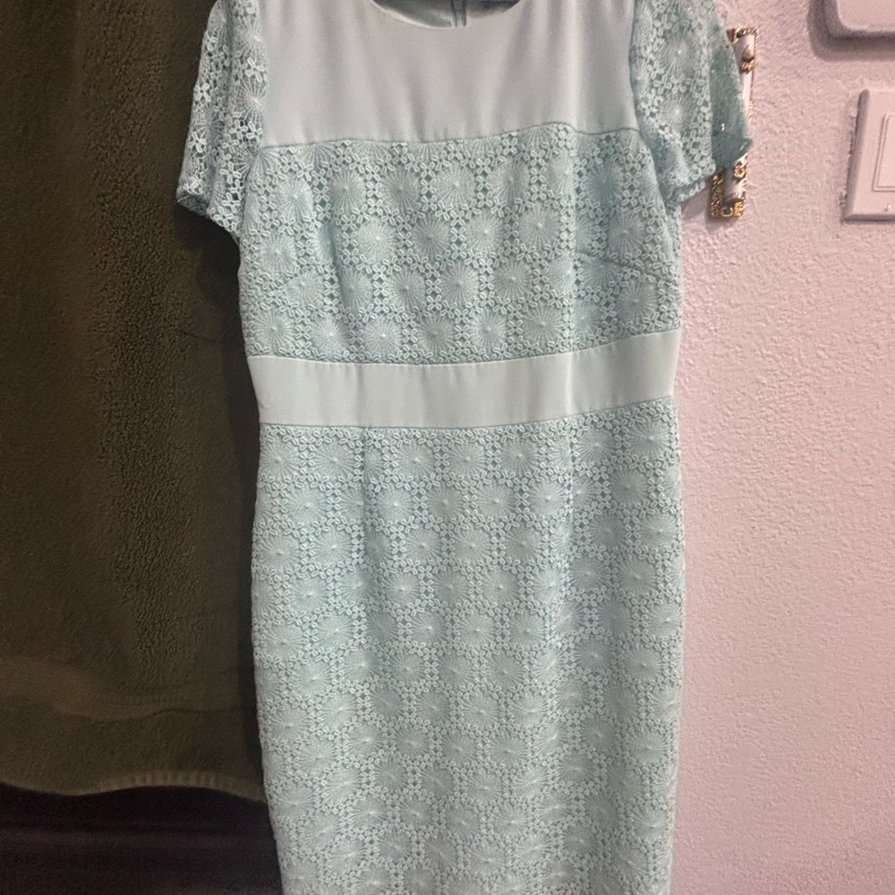 ANTONIO MELANI Green Sheath Midi Dress for Wedding Guests